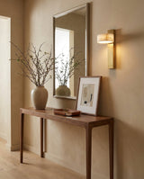 Tersus Alabaster Curated Alabaster Wall Sconce – unlit natural material contrast