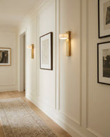 Tersus Alabaster Curated Alabaster Wall Sconce – spatial dining room perspective