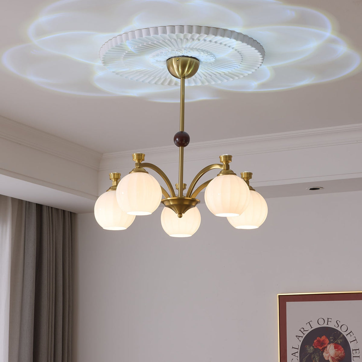 Modern Solmere Chandelier – Ambient Illumination in Luxury Interior Setting View 4