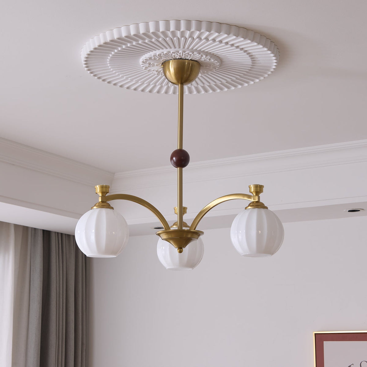 Modern Solmere Chandelier – Ambient Illumination in Luxury Interior Setting View 7