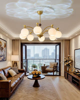Modern Solmere Chandelier – Ambient Illumination in Luxury Interior Setting View 9