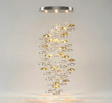 Tidal Stair Chandelier – Ambient Illumination in Luxury Interior Setting View 16