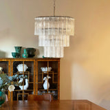 Tiered Tube Glass Curated Mouth-Blown Frosted Gl – illuminated warm ambiance setting
