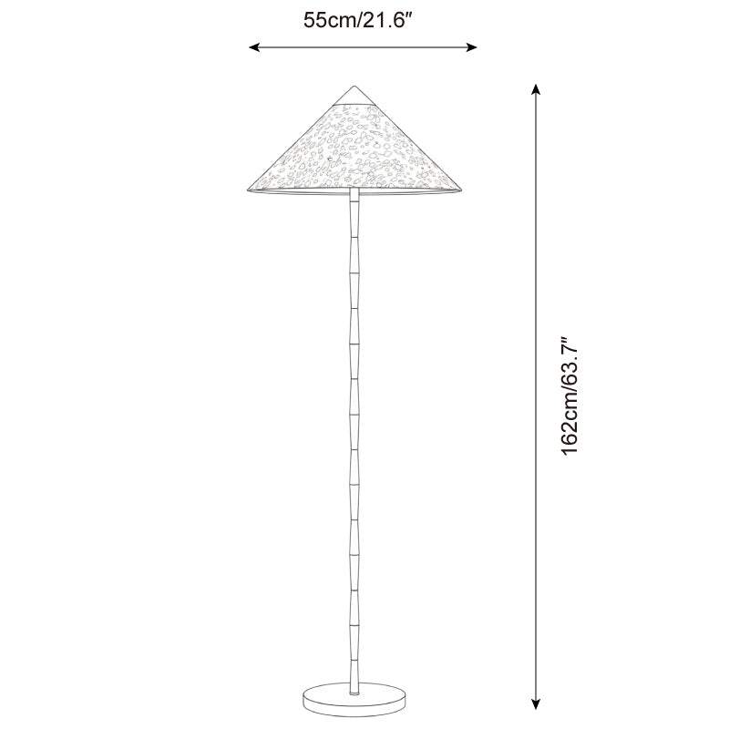 Timbre Curated Brushed Nickel Iron Floor Lamp