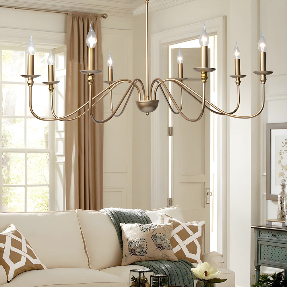 Timeless Gold Candle Curated Mouth-Blown Frosted