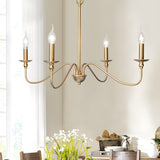 Timeless Gold Candle Curated Mouth-Blown Frosted installed in residential dining space