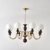 Modern Globe Chandelier – Ambient Illumination in Luxury Interior Setting View 9
