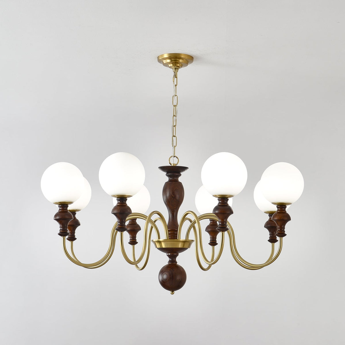Modern Globe Chandelier – Ambient Illumination in Luxury Interior Setting View 10