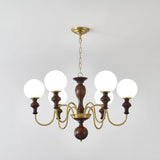 Modern Globe Chandelier – Ambient Illumination in Luxury Interior Setting View 12