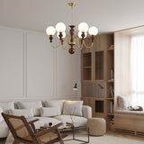 Modern Globe Chandelier – Ambient Illumination in Luxury Interior Setting View 5