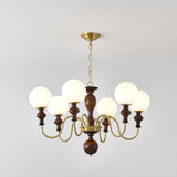 Modern Globe Chandelier – Ambient Illumination in Luxury Interior Setting View 14
