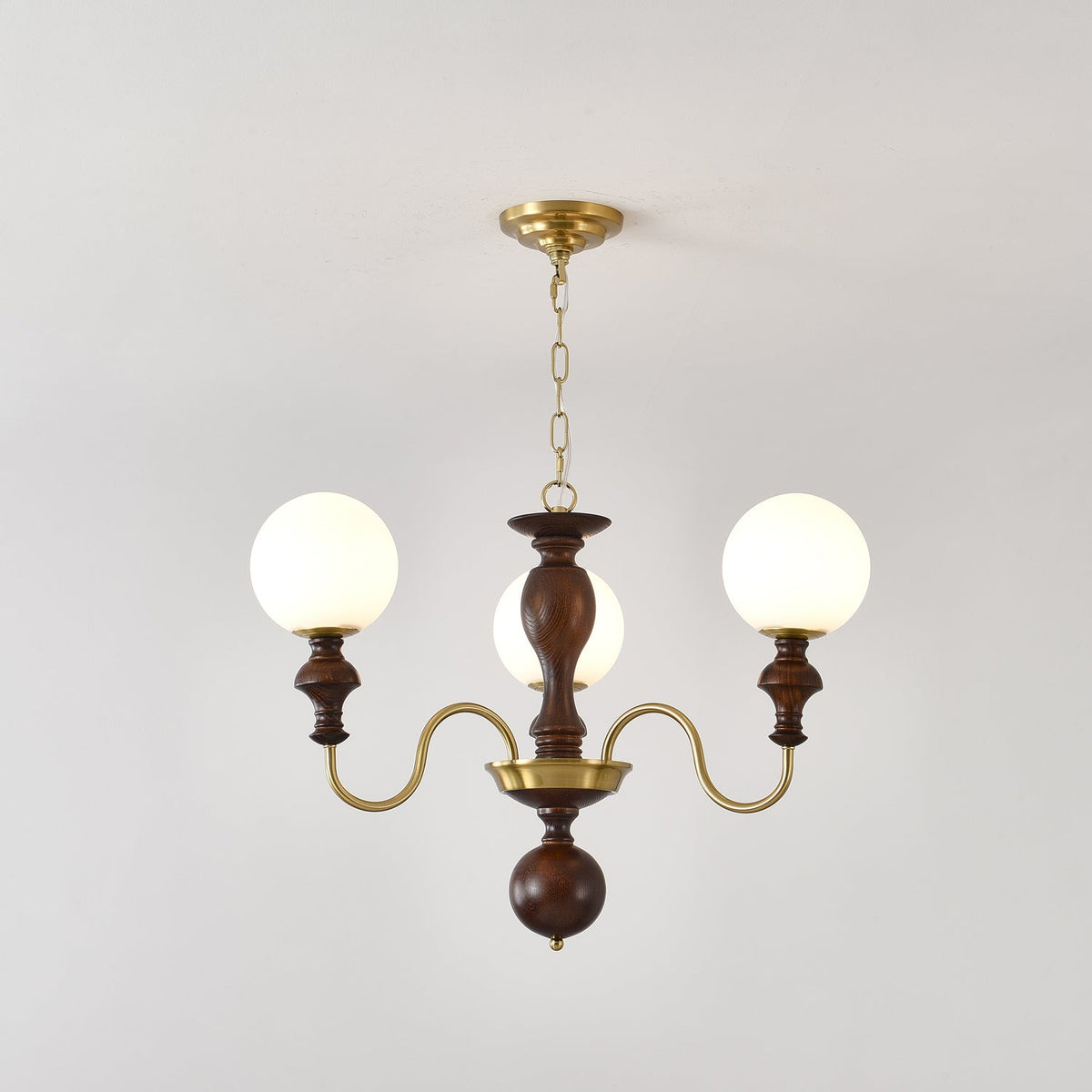 Modern Globe Chandelier – Ambient Illumination in Luxury Interior Setting View 16