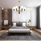 Modern Globe Chandelier – Ambient Illumination in Luxury Interior Setting View 7