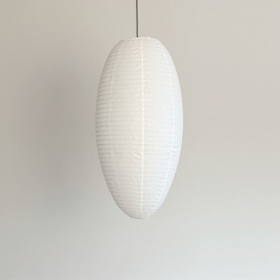 Tomoe Paper Curated Washi Paper Pendant Light – Dia 38cm x H 80cm  ∅ 14.9 x H 31.5 finish configuration #1