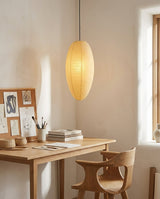 Tomoe Paper Curated Washi Paper Pendant Light – handcrafted surface texture