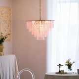 Mouth-Blown Frosted Glass craftsmanship detail on Opalora Pink Glass Curated Mouth-Blown Frosted G