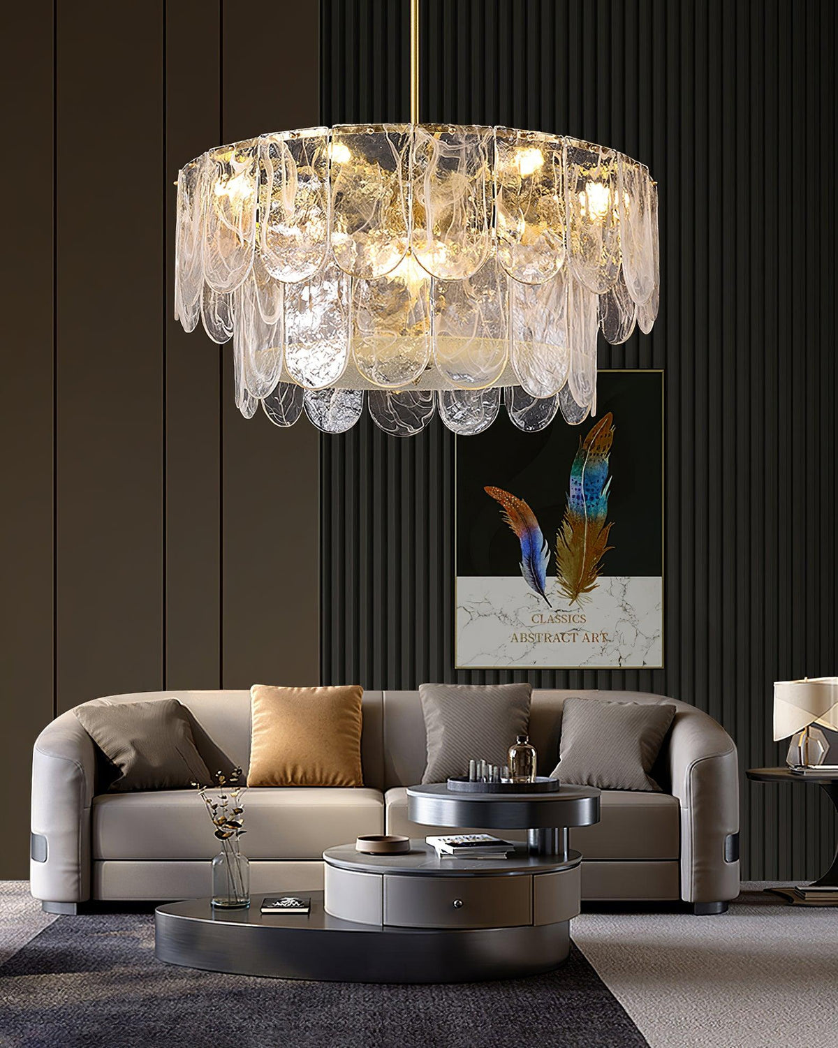 Traditional Classic Metal Chandelier – Ambient Illumination in Luxury Interior Setting View 7