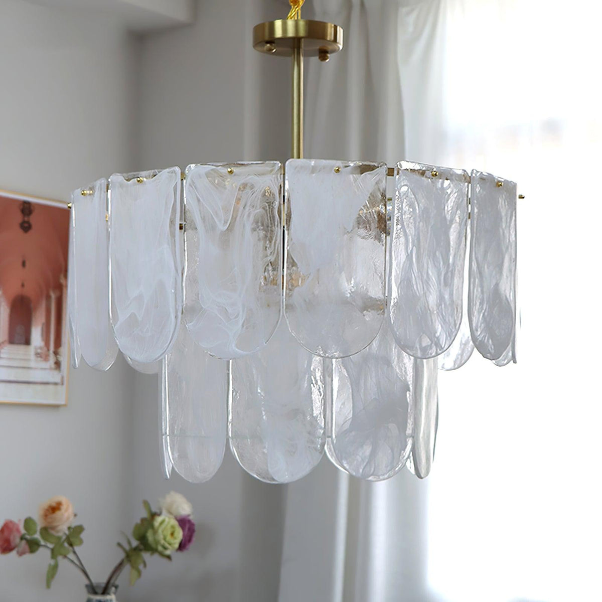 Traditional Classic Metal Chandelier – Ambient Illumination in Luxury Interior Setting View 11