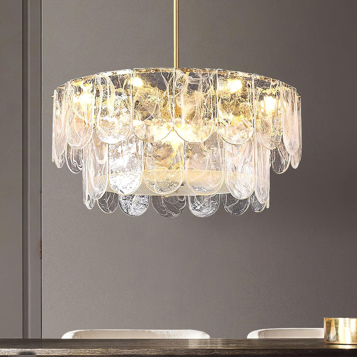 Traditional Classic Metal Chandelier – Ambient Illumination in Luxury Interior Setting View 4