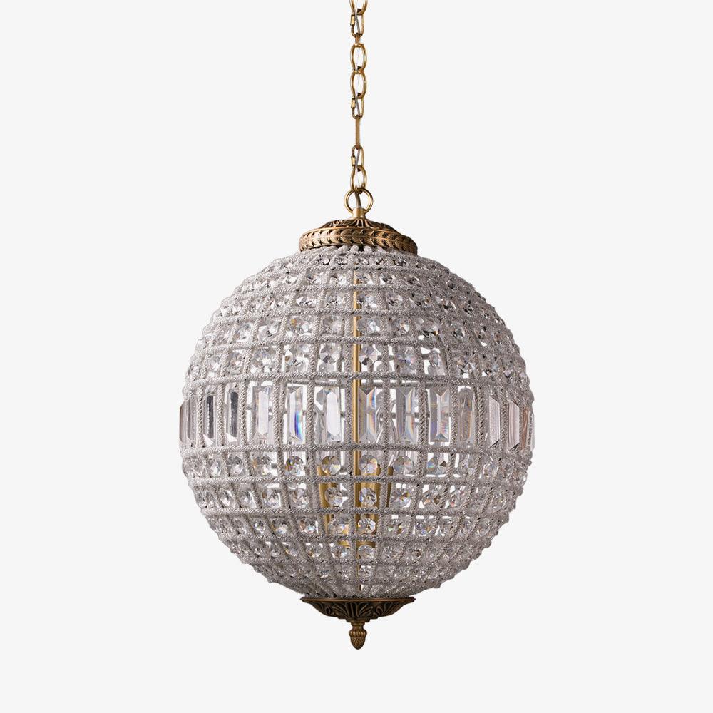 Traditional Gold Globe Curated K9 Bohemian Cryst
