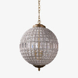 K9 Bohemian Crystal craftsmanship detail on Traditional Gold Globe Curated K9 Bohemian Cryst