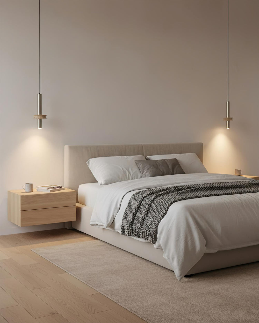 Tralune Curated Yellow Travertine Pendant Light