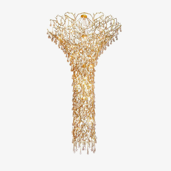 Tree Branch Staircase Curated Solid Brass Chande