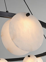 Trinidad Alabaster Curated Alabaster Chandelier – unlit natural material contrast