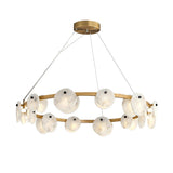 Trinidad Alabaster Curated Alabaster Chandelier – structural canopy joint detail #1