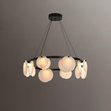 Trinidad Alabaster Curated Alabaster Chandelier – architectural ceiling profile #1
