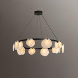 Trinidad Alabaster Curated Alabaster Chandelier – handcrafted surface texture #1