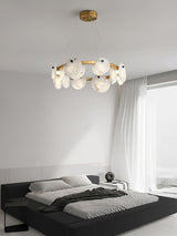 Trinidad Alabaster Curated Alabaster Chandelier – architectural ceiling profile