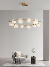 Trinidad Alabaster Curated Alabaster Chandelier – dimensional scale reference