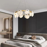 Trinidad Alabaster Curated Alabaster Chandelier – handcrafted surface texture