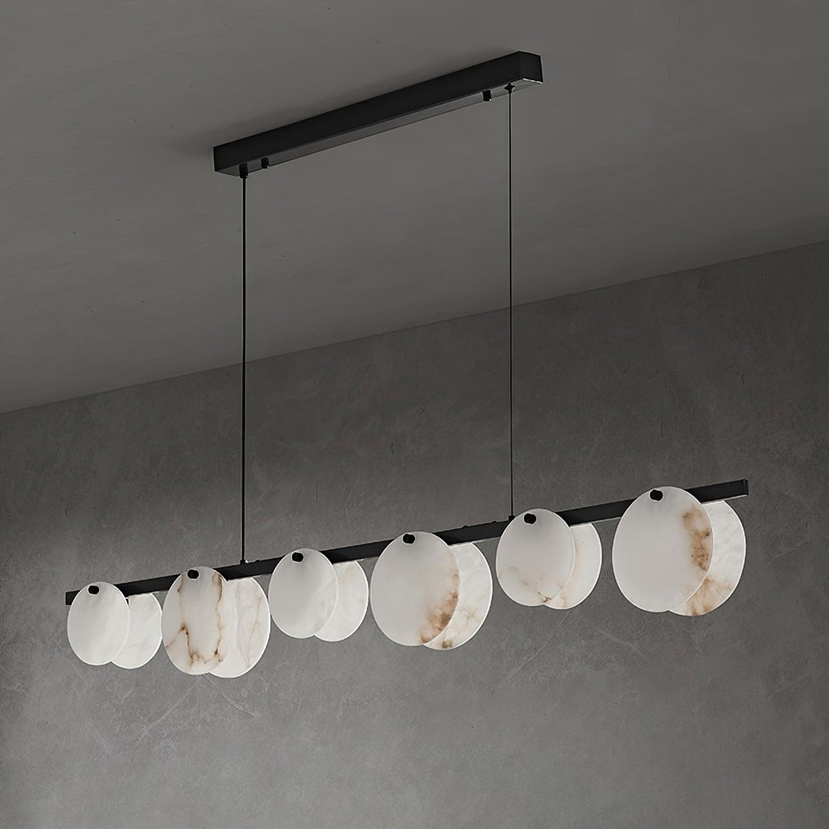 Trinidad Dining Room Alabaster Curated Alabaster – side angled contour profile