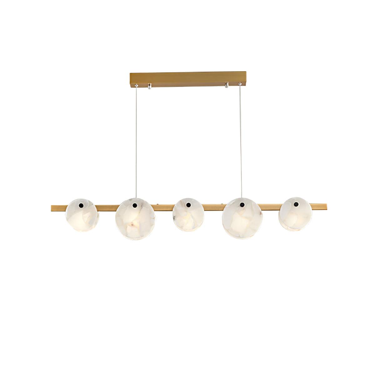 Trinidad Dining Room Alabaster Curated Alabaster – illuminated warm ambiance setting #1