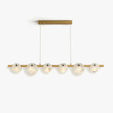 Spanish Alabaster Chandelier | Natural Spanish Alabaster Trinidad Linear Disc Chandelier | Modern Luxury Lighting | JINSHE | JINSHE
