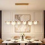 Spanish Alabaster Chandelier View 2 | Natural Spanish Alabaster Trinidad Linear Disc Chandelier | Modern Luxury Lighting | JINSHE | JINSHE