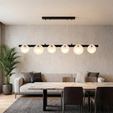 Spanish Alabaster Chandelier View 4 | Natural Spanish Alabaster Trinidad Linear Disc Chandelier | Modern Luxury Lighting | JINSHE | JINSHE