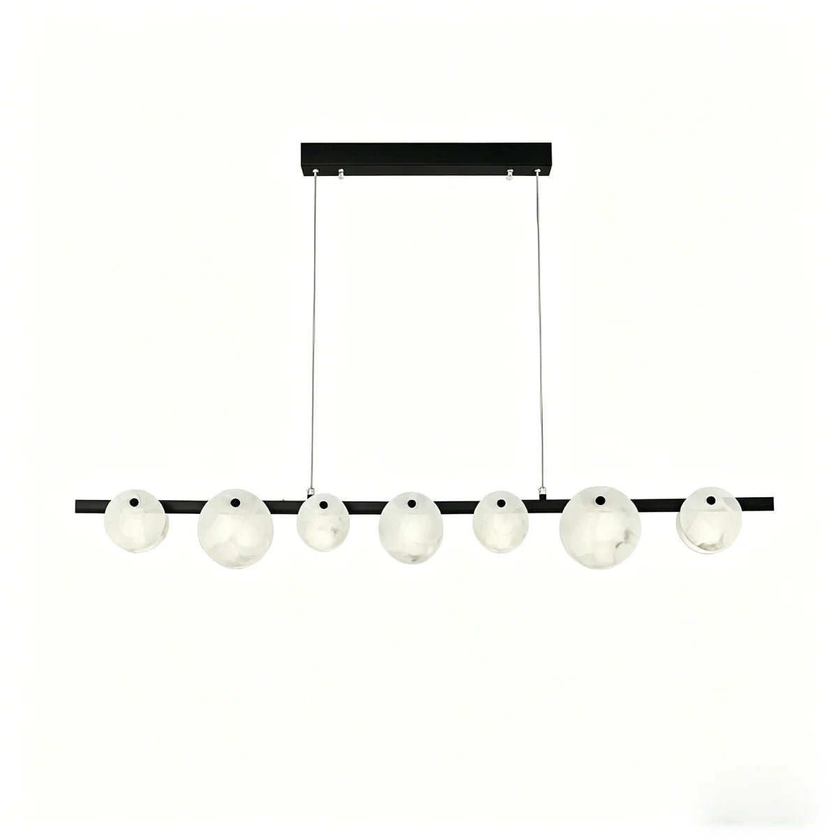 Spanish Alabaster Chandelier View 20 | Natural Spanish Alabaster Trinidad Linear Disc Chandelier | Modern Luxury Lighting | JINSHE | JINSHE
