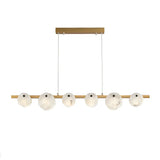 Spanish Alabaster Chandelier View 23 | Natural Spanish Alabaster Trinidad Linear Disc Chandelier | Modern Luxury Lighting | JINSHE | JINSHE