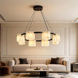 Spanish Alabaster Chandelier View 6 | Natural Spanish Alabaster Trinidad Rhombus Chandelier | Modern Luxury Lighting | JINSHE | JINSHE