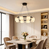 Spanish Alabaster Chandelier View 7 | Natural Spanish Alabaster Trinidad Rhombus Chandelier | Modern Luxury Lighting | JINSHE | JINSHE