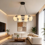 Spanish Alabaster Chandelier View 4 | Natural Spanish Alabaster Trinidad Rhombus Chandelier | Modern Luxury Lighting | JINSHE | JINSHE