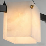 Spanish Alabaster Chandelier View 11 | Natural Spanish Alabaster Trinidad Rhombus Chandelier | Modern Luxury Lighting | JINSHE | JINSHE