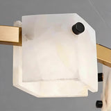 Spanish Alabaster Chandelier View 15 | Natural Spanish Alabaster Trinidad Rhombus Chandelier | Modern Luxury Lighting | JINSHE | JINSHE