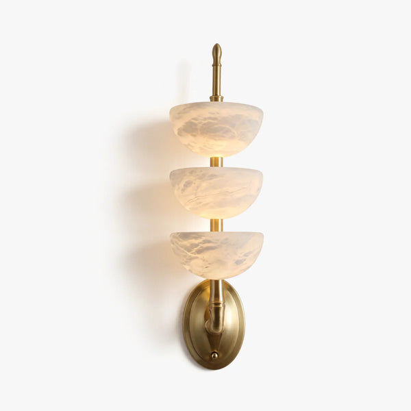 Triple Alabaster Wall Sconce