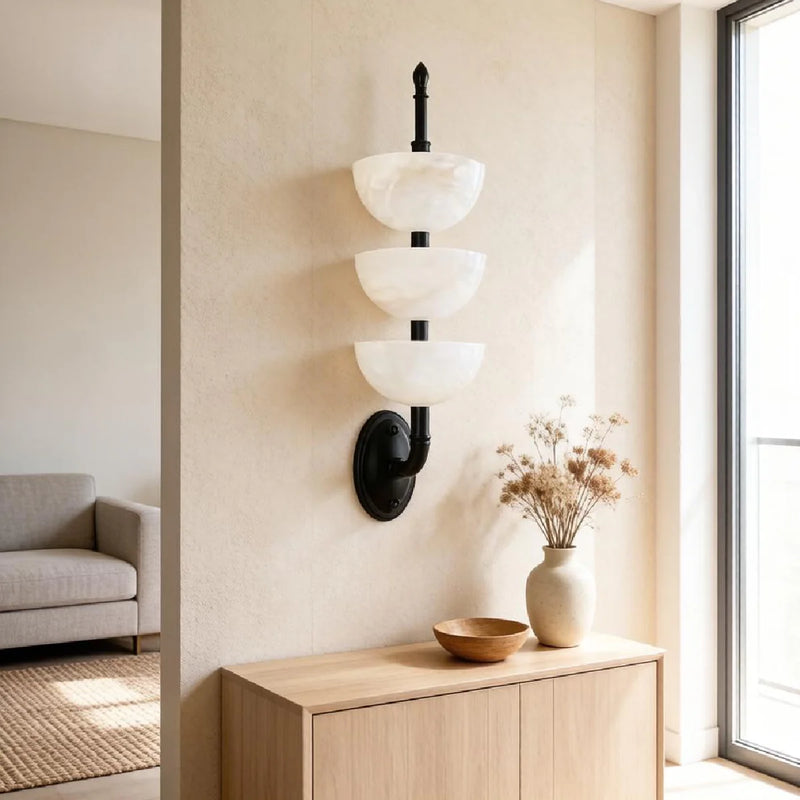 JINSHE All copper three-layer Spanish alabaster wall lamp Wall Lamp - product image