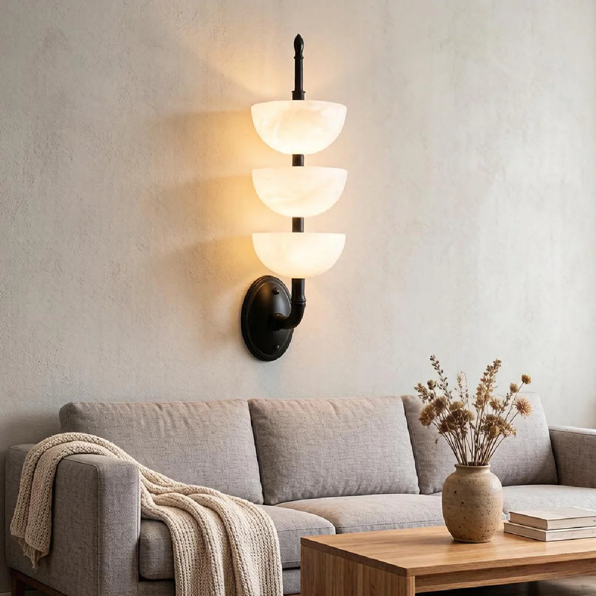 JINSHE All copper three-layer Spanish alabaster wall lamp Wall Lamp - product image