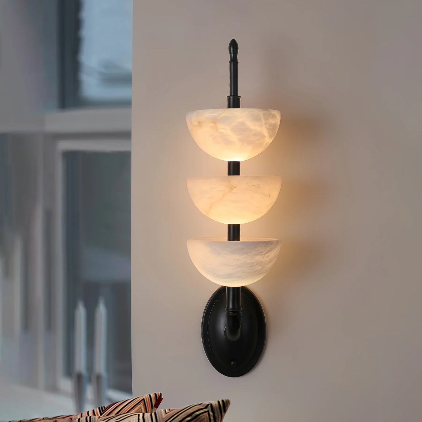 JINSHE All copper three-layer Spanish alabaster wall lamp Wall Lamp - product image